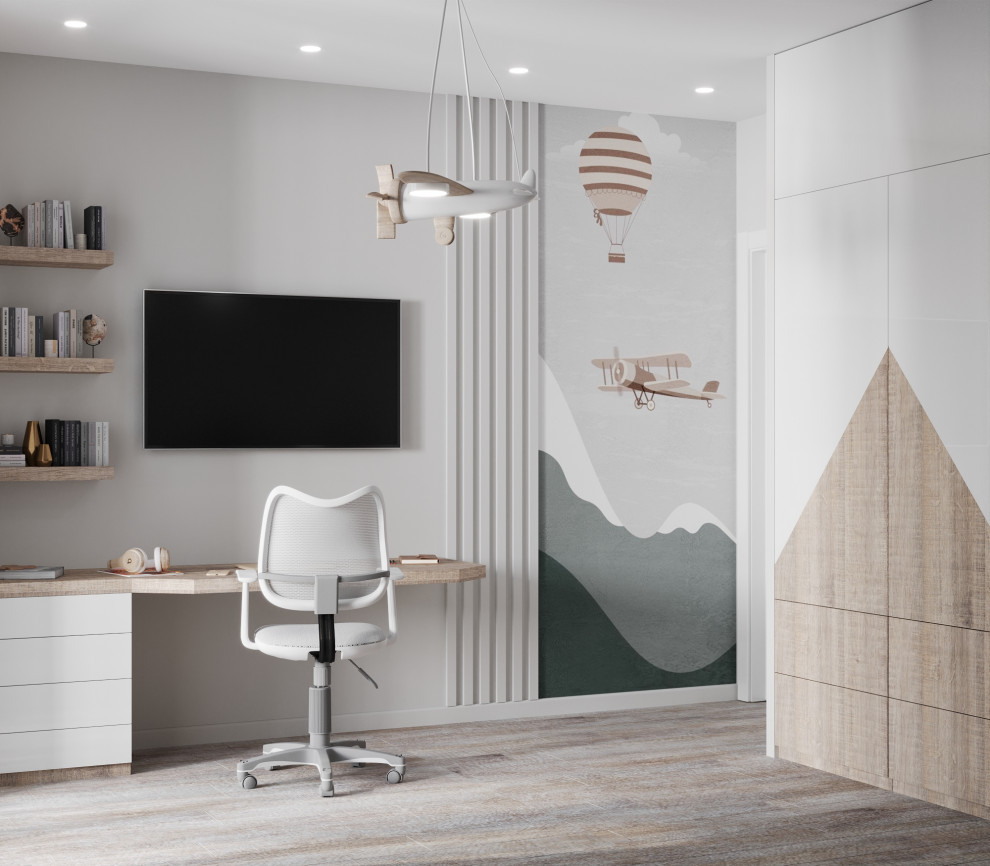 Проект 2х комнатной квартиры для молодой пары с детской для мальчика на вырост