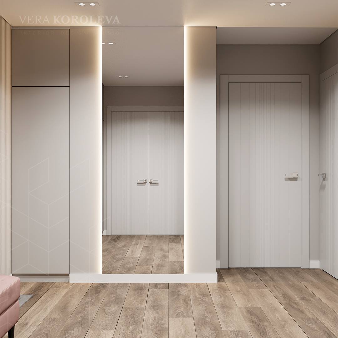 Лавандовая дымка: красивая и функциональная двушка 47 кв.м