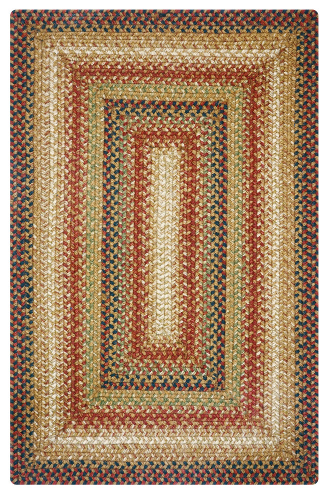 Homespice Decor Gingerbread Jute Braided Rug 27x45" Rectangular