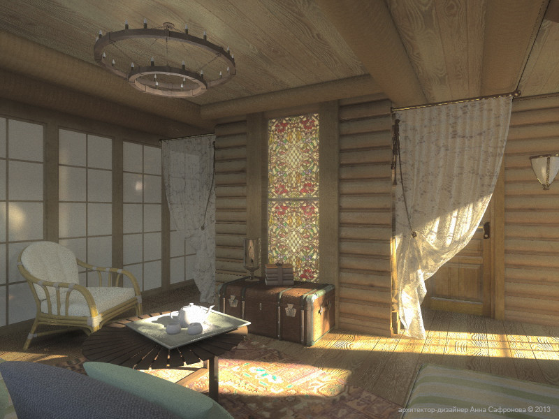 Интерьер загородного дома в Подмосковье