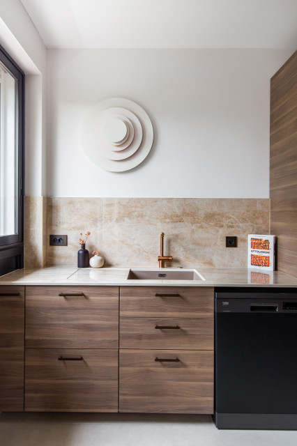 Appartement Longchamp contemporaneo-cucina