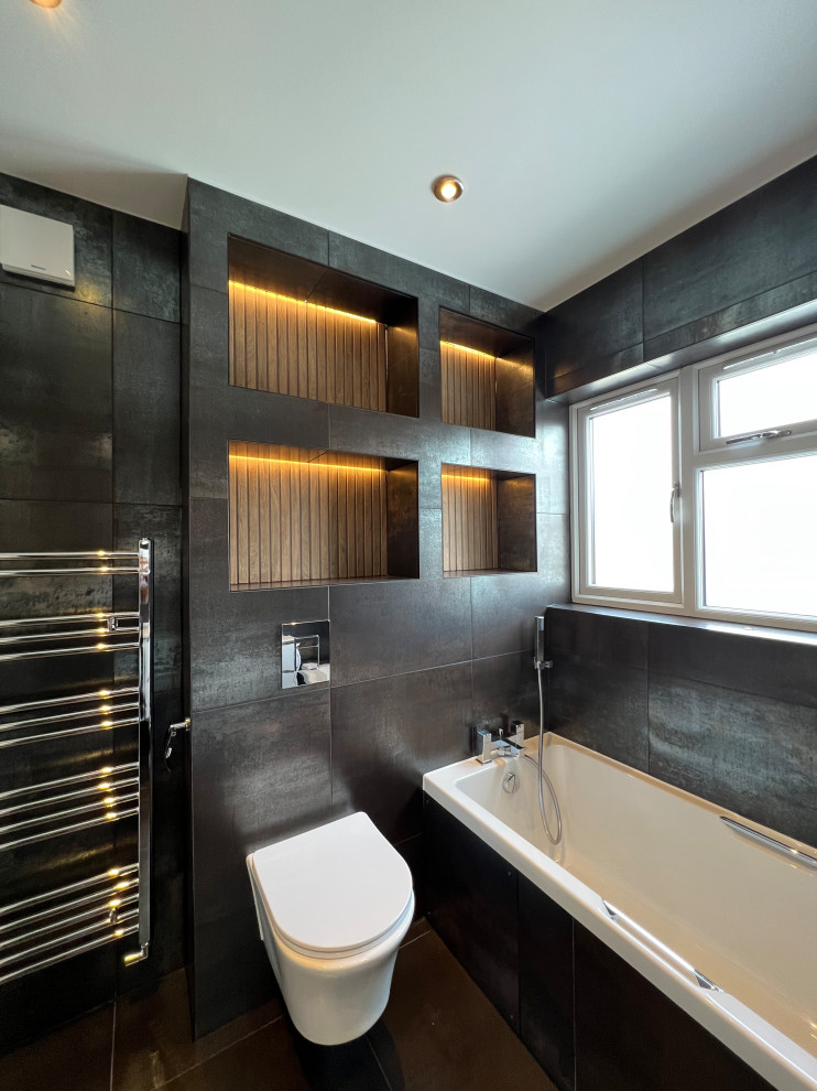 Sagar Ceramics- Niche with Feature Wall and LED Strip Light - Modern ...