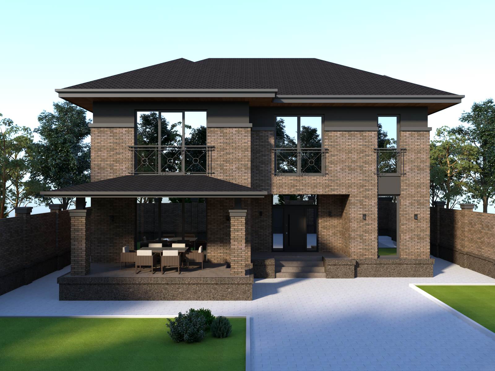 Индивидуальный жилой дом в современном стиле