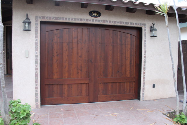 Custom Wood Doors Mediterran Garage San Diego Von