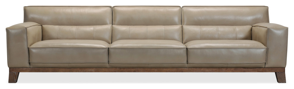 Prosper Grand Leather Stationary Sofa