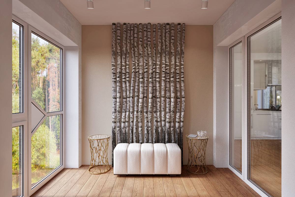 Дом в лесу для постоянного проживания.