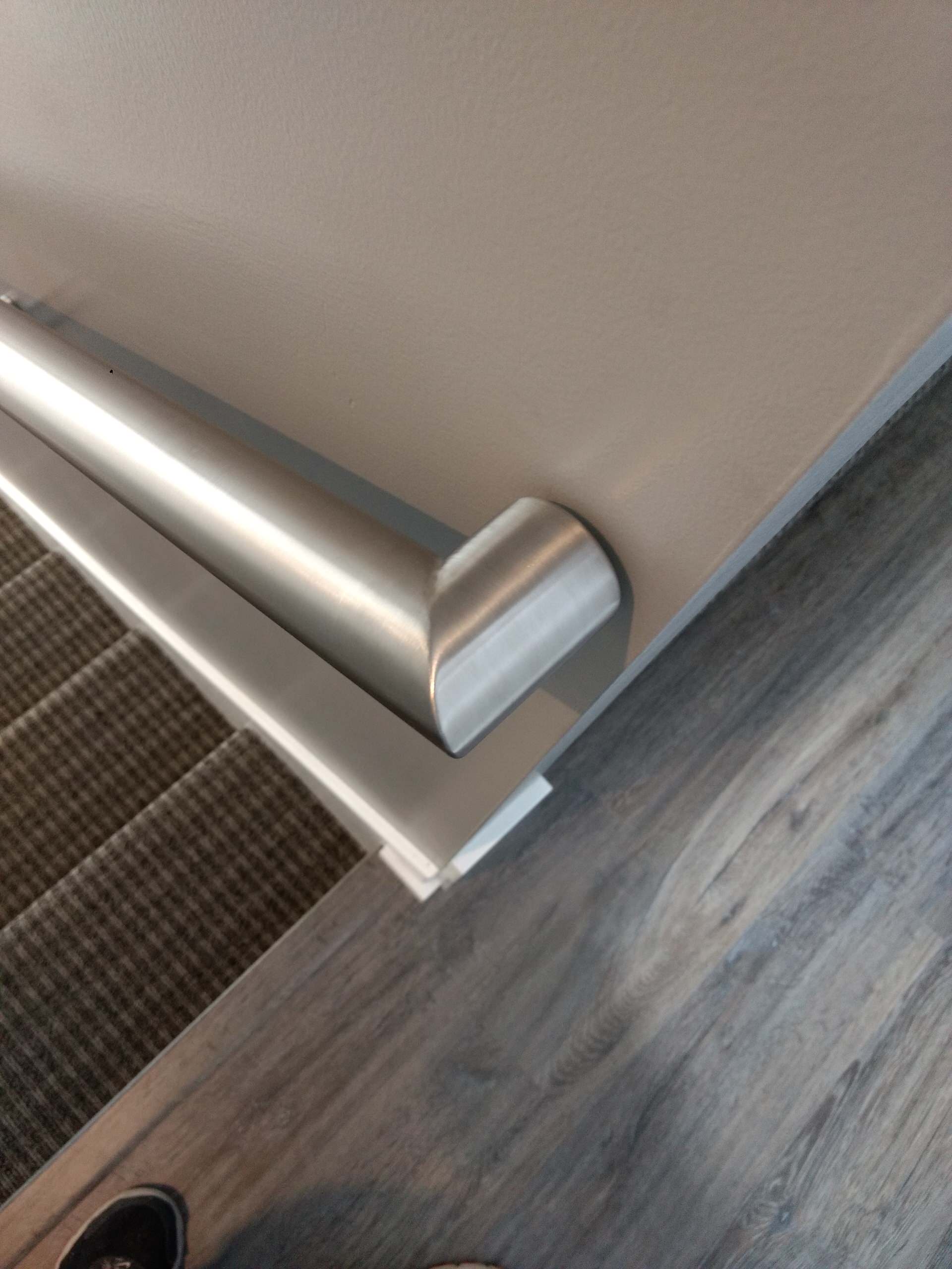 Round stainless handrail
