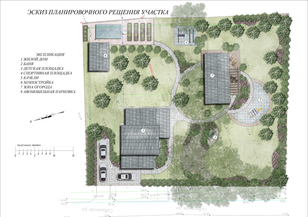 Проект сада во Всеволожске для большой семьи