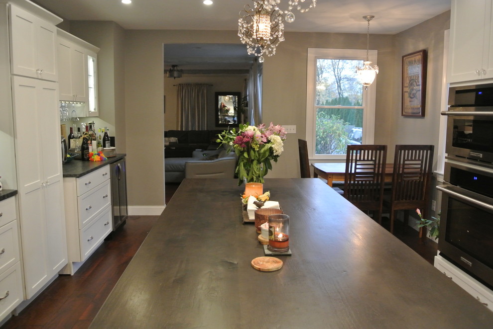Inspiration for a transitional kitchen remodel in Boston