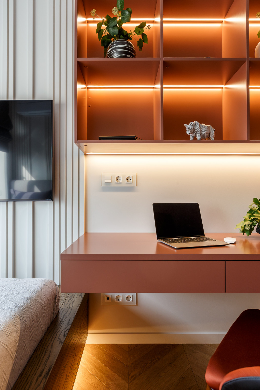 Реализованный дизайн проект квартиры в ЖК "Горный"