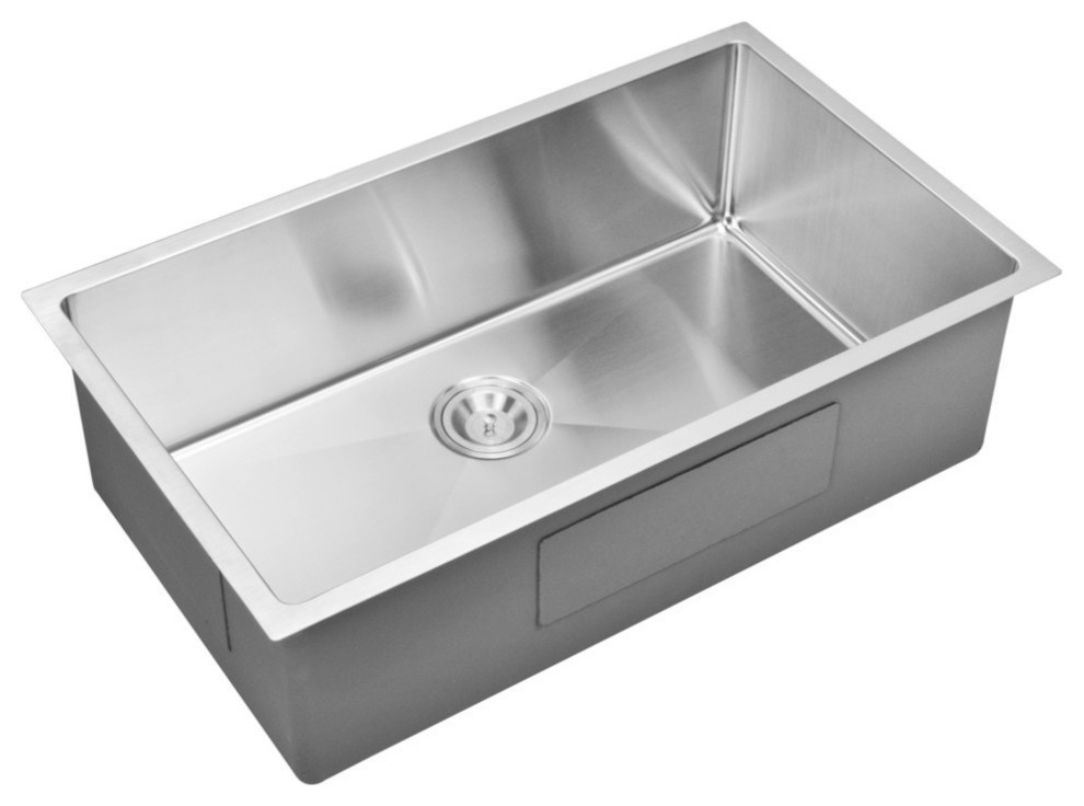 small stainless steel basin