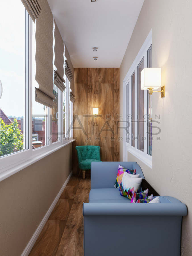 Проект 2х комнатной квартиры в  стиле арт-нуво