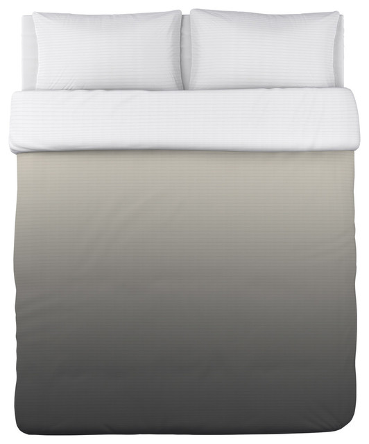 Omgrey Grey Cream Duvet Cover Contemporary Duvet Covers And