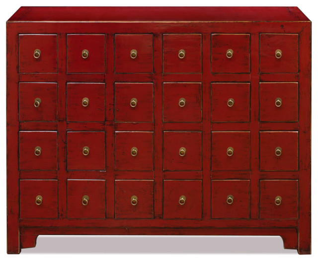 Elmwood Distressed Red Chinese, Red Accent Cabinet Target