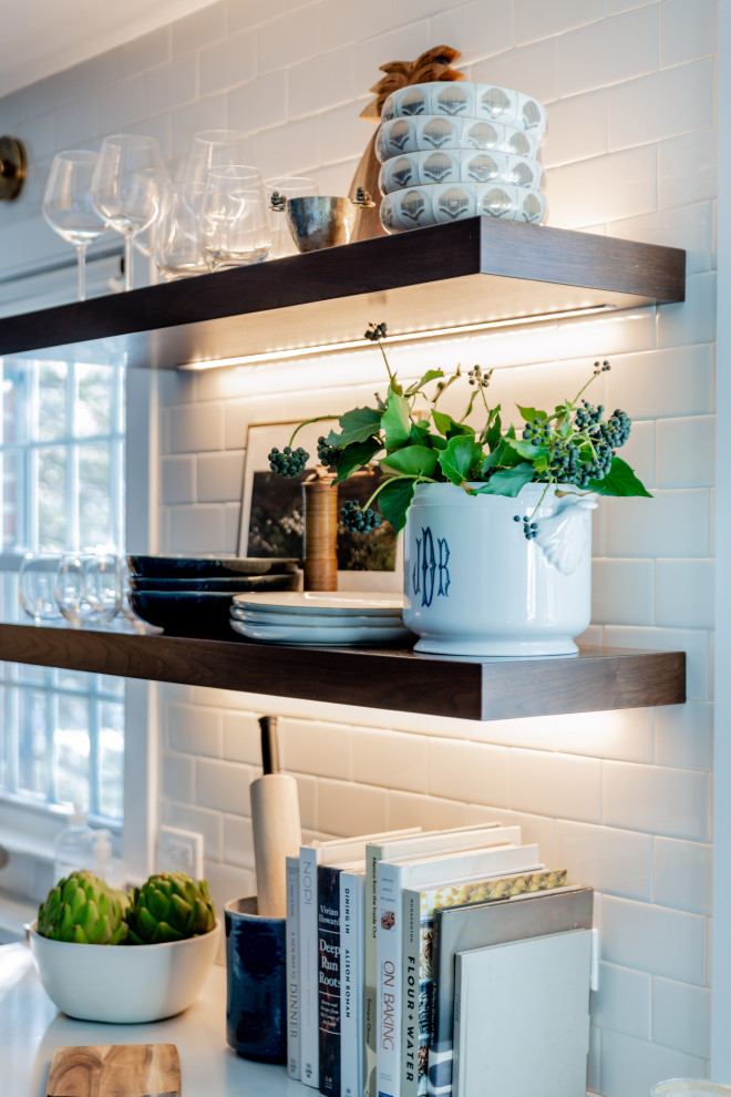 Inspiration for a transitional kitchen remodel in Boston