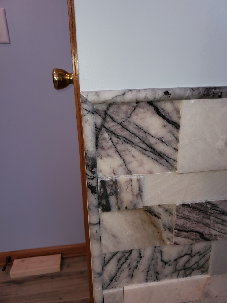 marble tiled wall