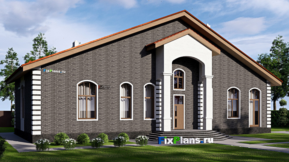 Проект одноэтажного дома 14х23м S200м2 F-17072