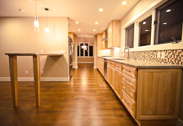 Transitional kitchen photo in Denver