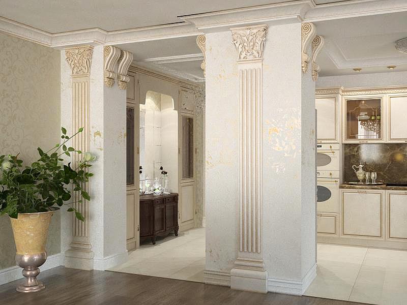 Интерьер квартиры  в классическом стиле
