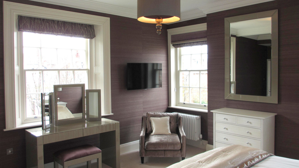 This is an example of a traditional bedroom in Cheshire.