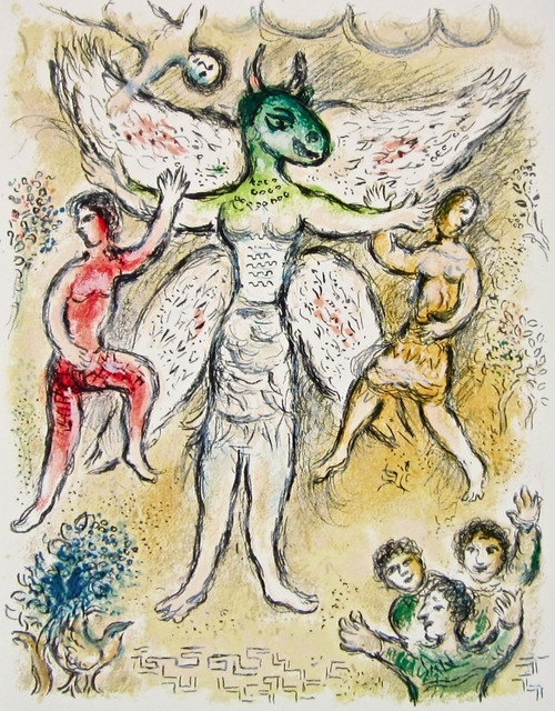1989 Marc Chagall Odyssee Farblithographie limitiert 2500 Stk.