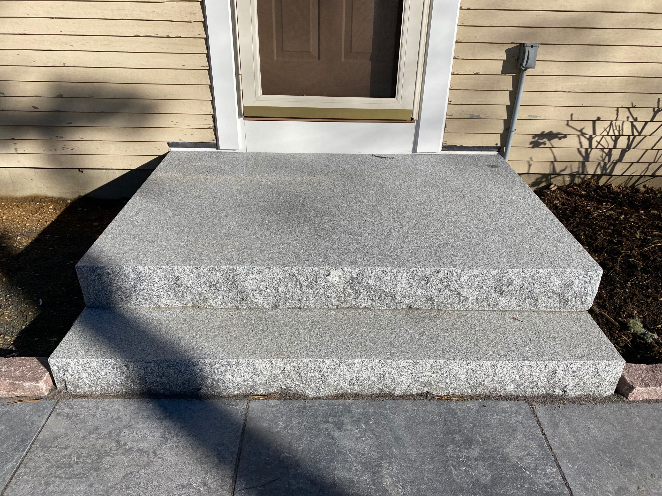 Front Entry Stone Steps