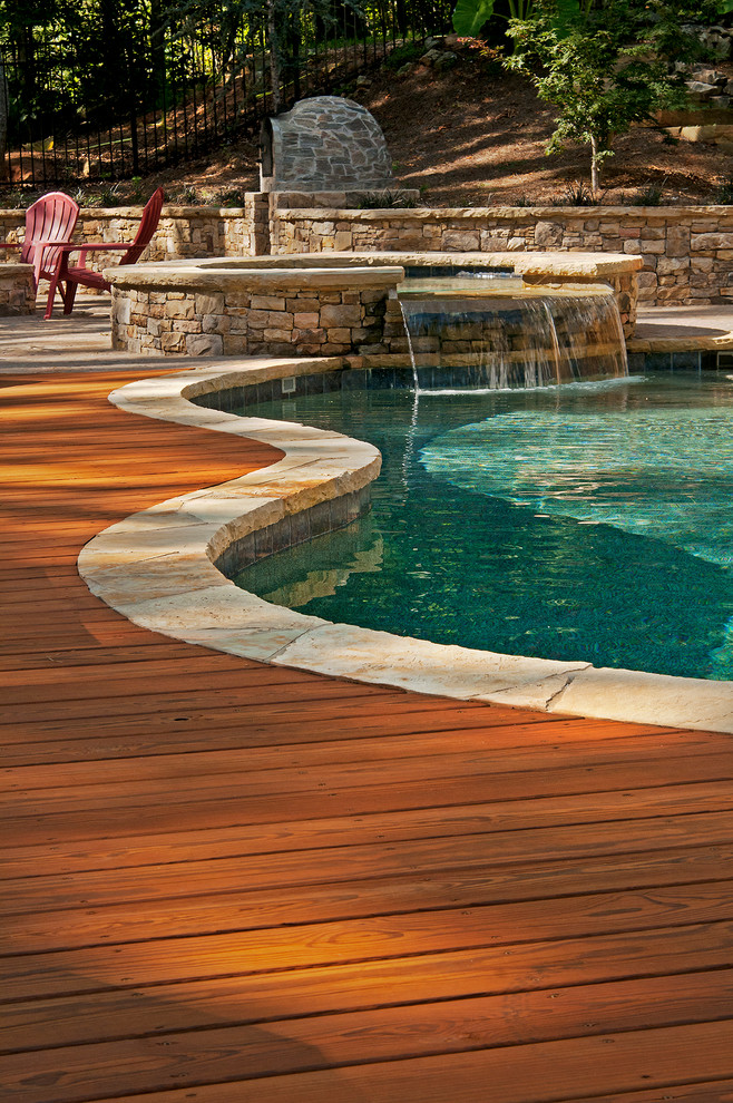 Transitional pool photo in Atlanta