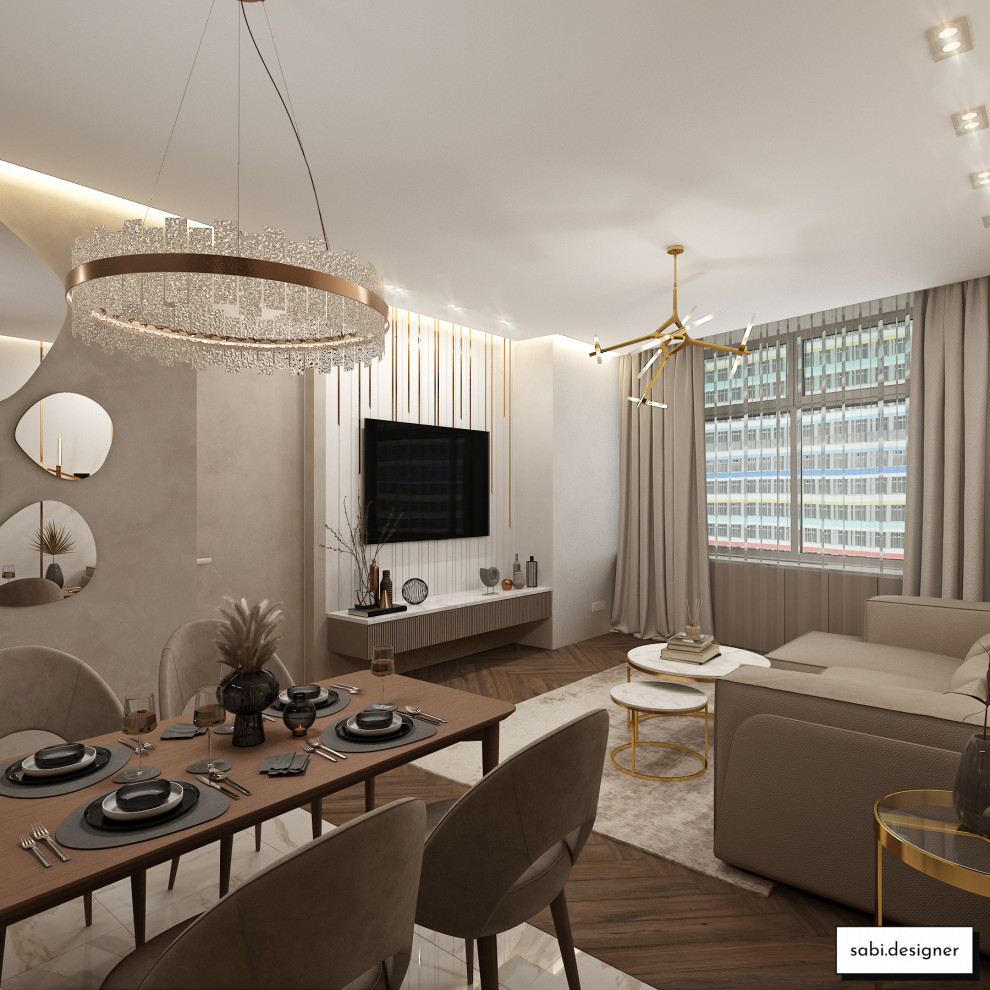 НЕОКЛАССИЧЕСКАЯ КВАРТИРА ЖК ТРИКОЛОР 110 М КВ