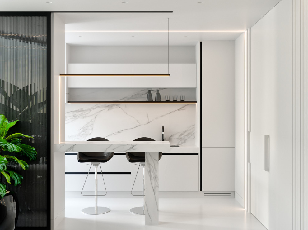 Белая квартира (гостиная)