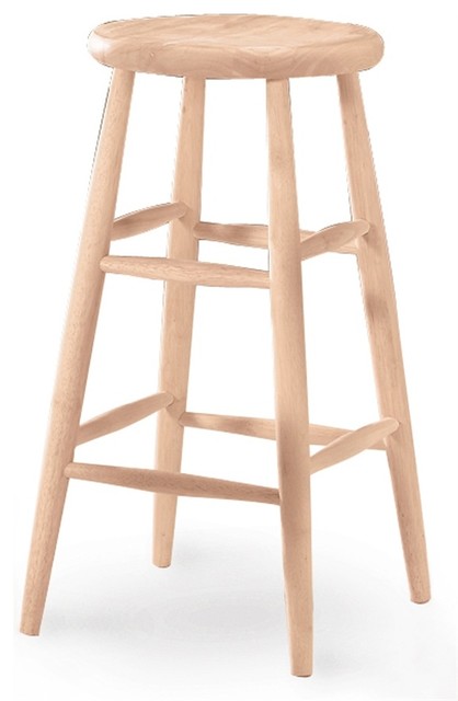 30 In Unfinished Round Top Bar Stool Stools And Counter Unfinished Round Top Bar Stool Stools And Counter By Ladder