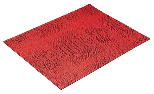 Red Pomegranate Crock 13"x18" Coral Red Placemat