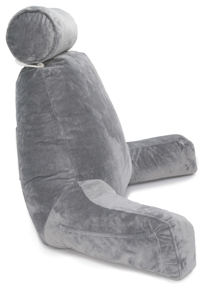 Husband Pillow Bedrest Reading Support Bed Backrest With Arms