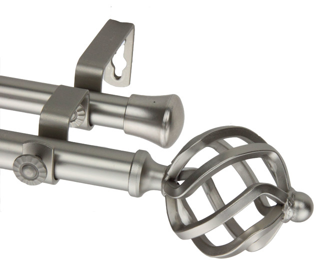 Twist Double Curtain Rod Traditional Curtain Rods by Rod Desyne