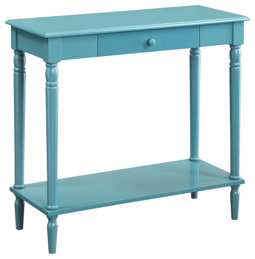 French Country 1 Drawer Hall Table With Shelf