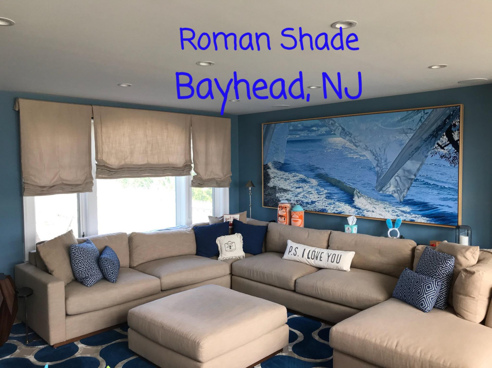 Flat Roman Shades - Various Rooms