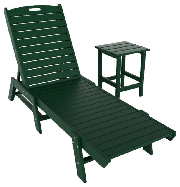 Paradise Classic Adirondack Plastic Outdoor Chaise Lounges (Set of 2