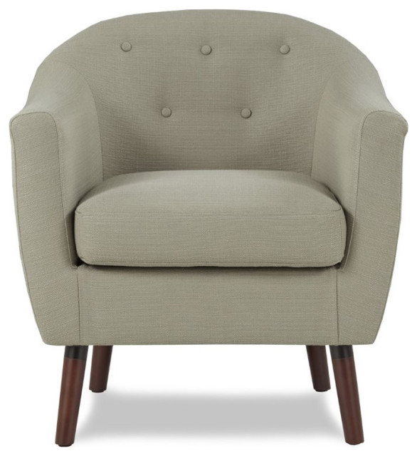 Lexicon Lucille Upholstered Accent Chair in Beige