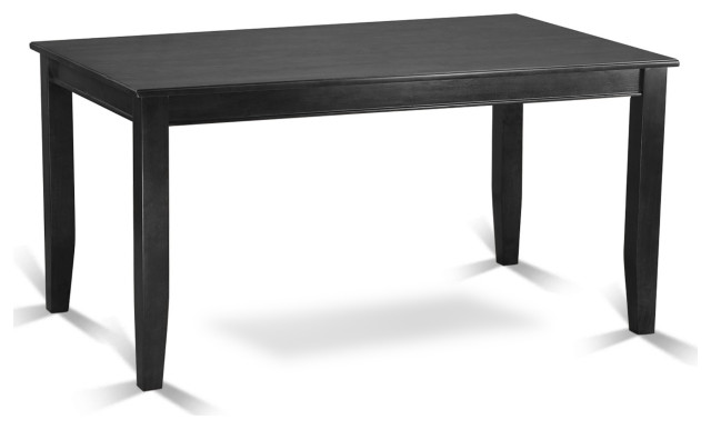 Dut-Blk-T Dudley Rectangular Dining Table 36"x60" In Black Finish