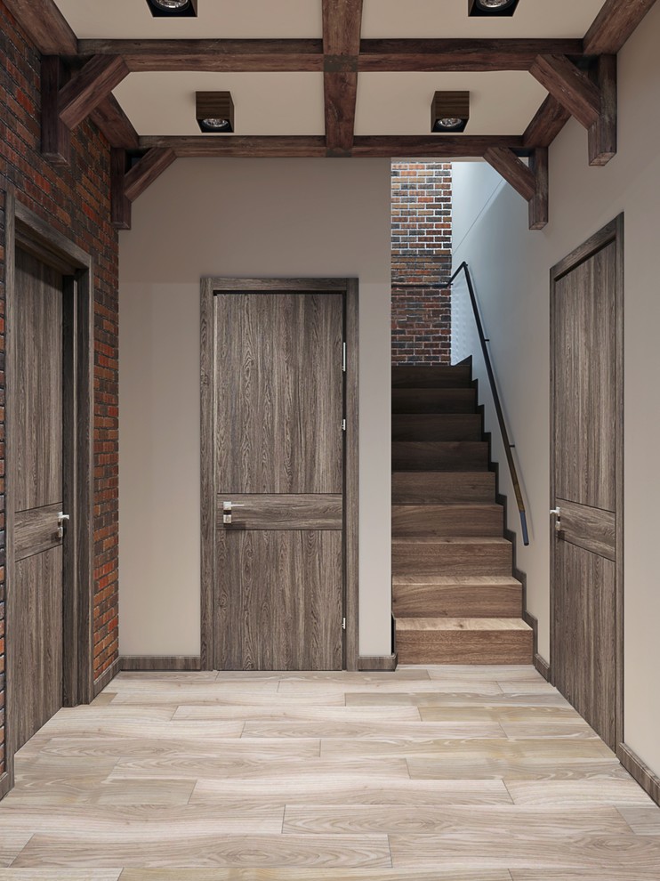 Яркий интерьер загородного дома