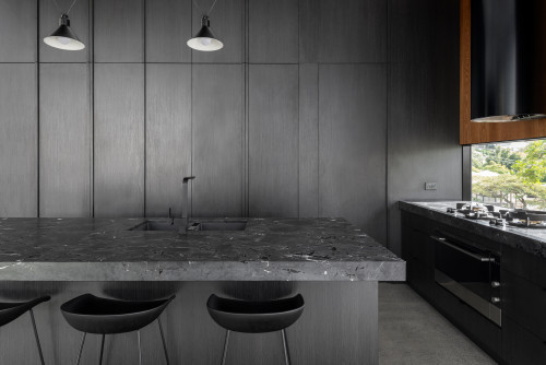 Modern Minimalist Kitchen Design Inspirations with Concrete Countertop