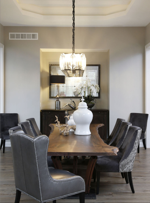 Inspiration for a transitional dining room remodel in Cedar Rapids