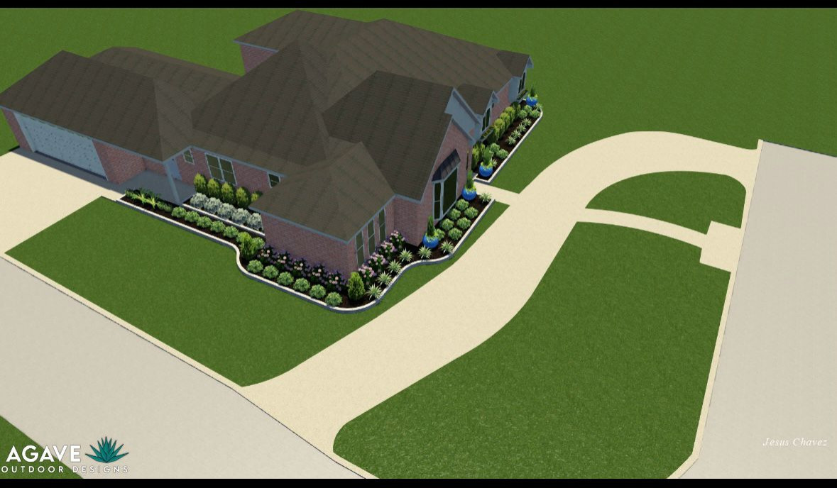 Front yard makeover at Durban Dr!
