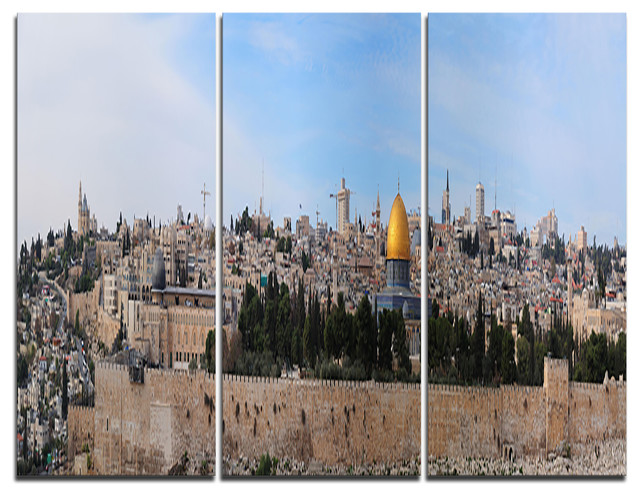 Jerusalem Panorama Canvas Print Vintage Sea Life Home Decor Posters Prints Home Decor Posters Prints
