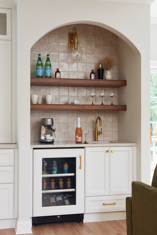 Example of a transitional kitchen design in Bridgeport