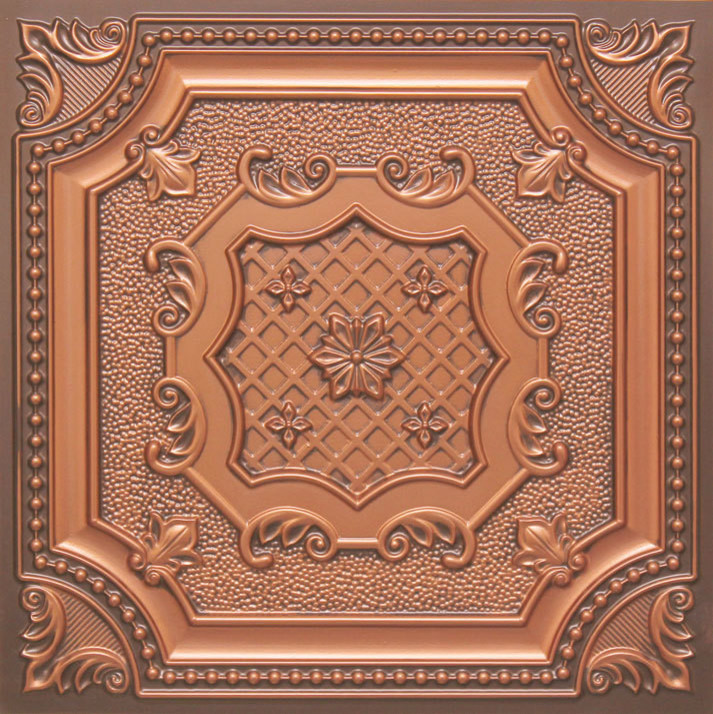 24 X24 Faux Tin Ceiling Tile Antique Copper