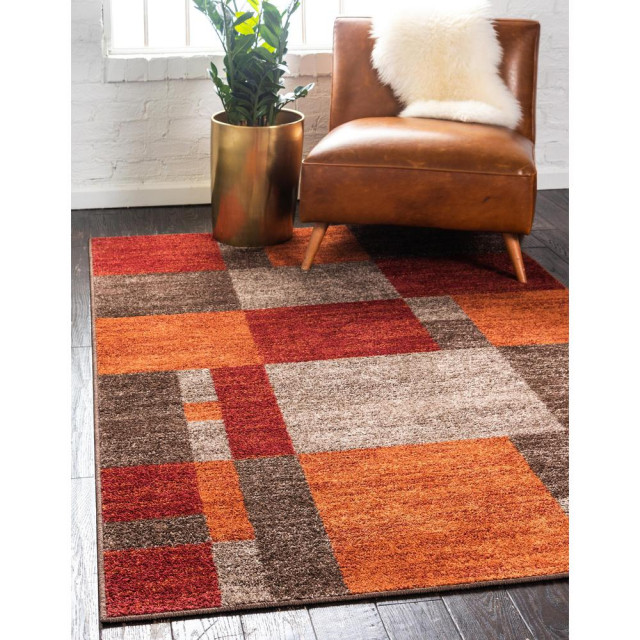 Unique Loom Autumn Providence Rug, 2'x3' Contemporary Area Rugs