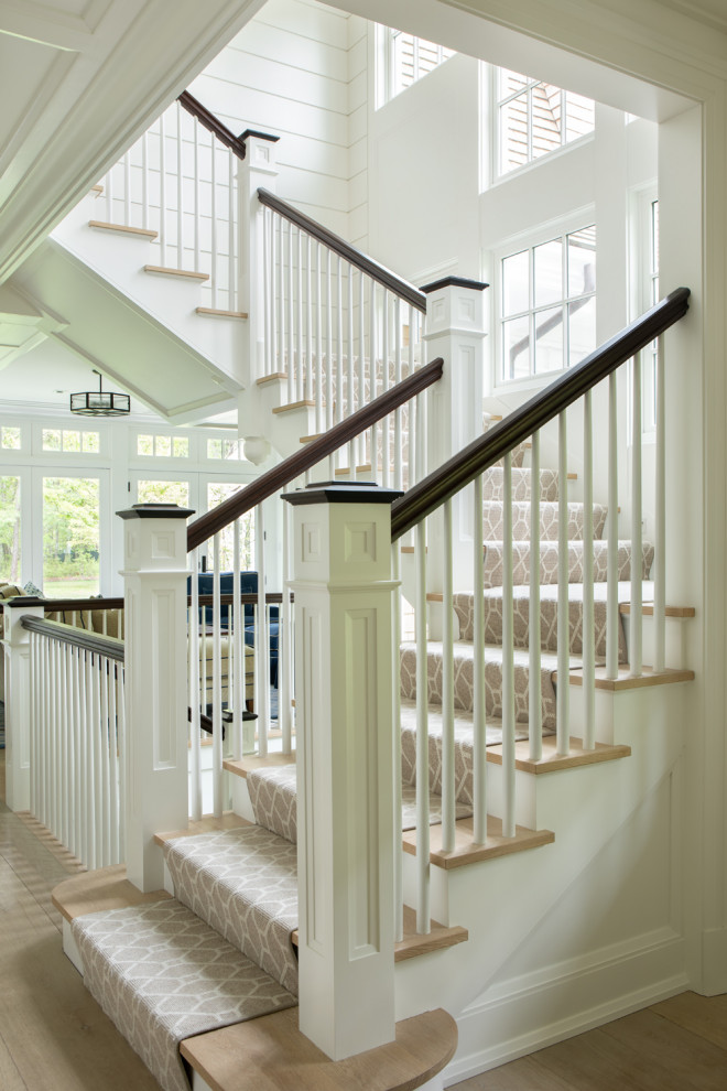 Design ideas for a beach style staircase in Boston.