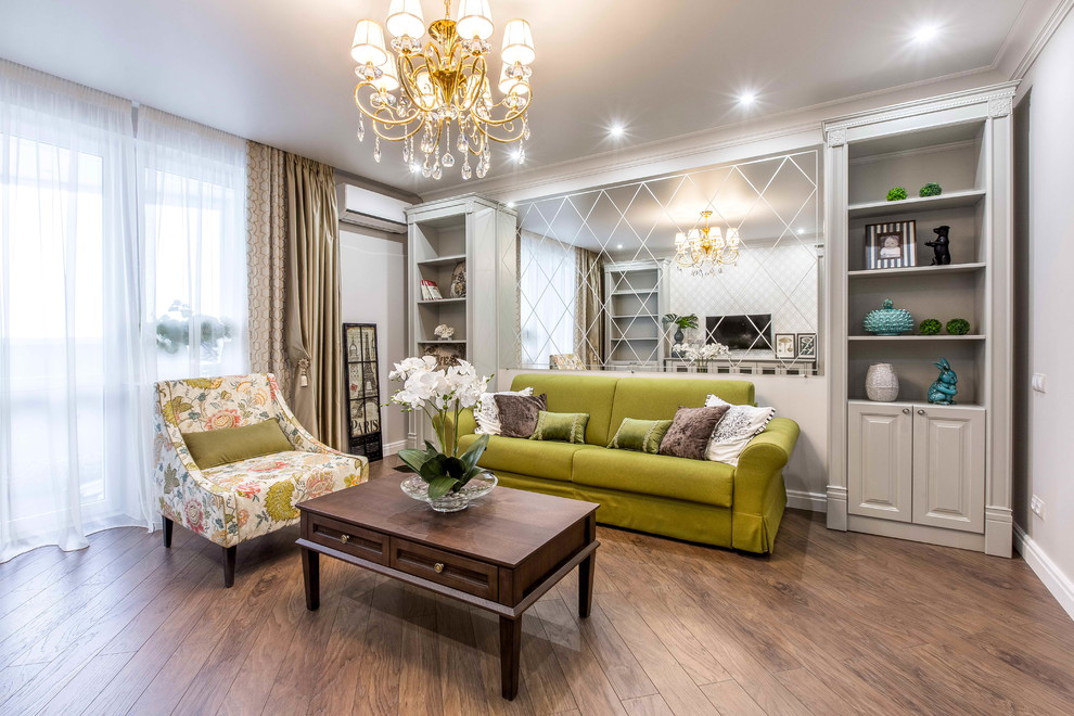 Интерьер с зелеными акцентами