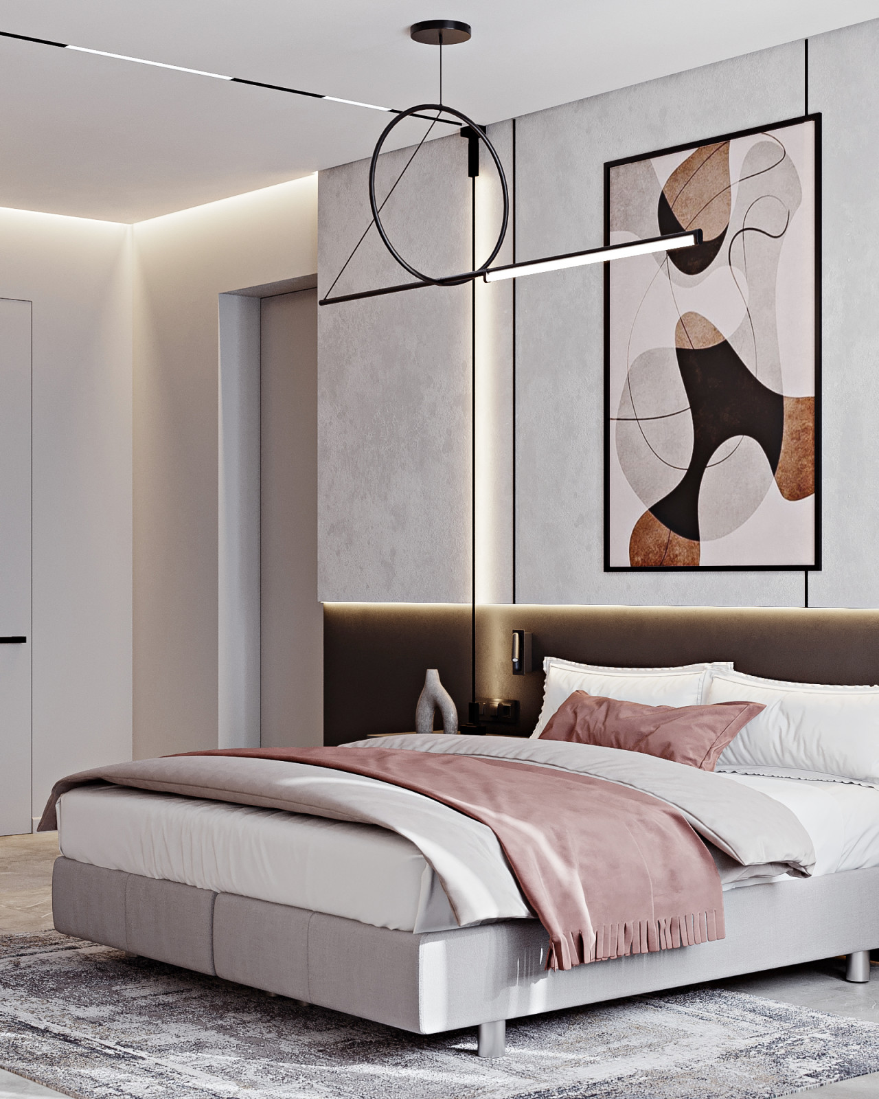 КП Первозванный 1,  спальня (вариант 2)