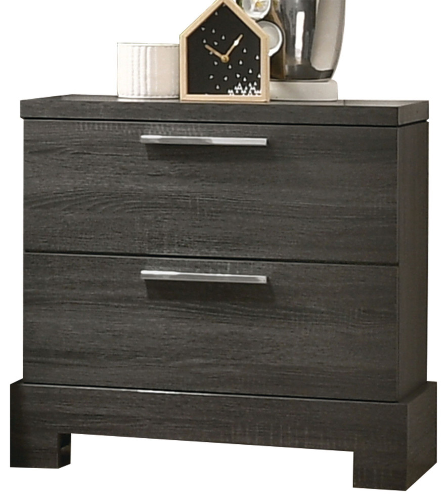 Acme Transitional Night Stand With Gray Oak Finish 22033